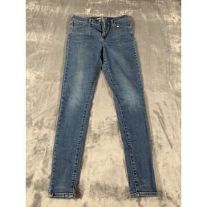 Levi's Premium 720 High Rise Super Skinny Jeans Women's Size 28 Medium Wash Blue